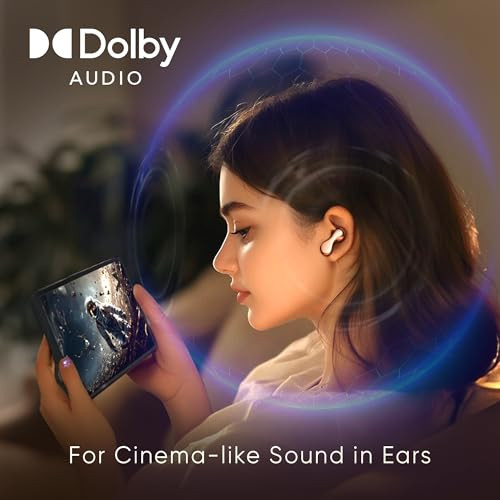 Mivi SuperPods ImmersioFlagship Launch Dolby Audio 3D Soundstage 60H Battery AI-ENC Mic BT 54 Ear Buds Wireless with Deep Bass Fast Charging in-Ear Bluetooth Earbuds