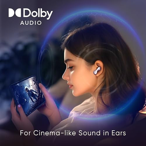 Mivi SuperPods ImmersioFlagship Launch Dolby Audio 3D Soundstage 60H Battery AI-ENC Mic BT 54 Ear Buds Wireless with Deep Bass Fast Charging in-Ear Bluetooth Earbuds