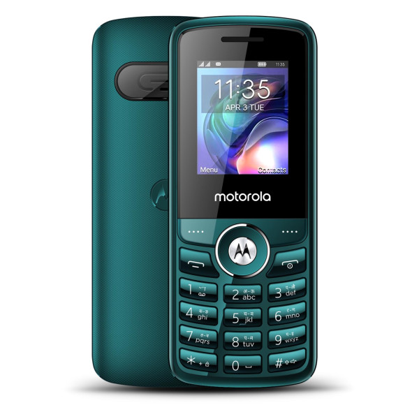 Image of Motorola All-New A200 Dual Sim keypad Phone (with Voice Feature) | 2 Years Replacement | Long Lasting Battery | Built-in UPI Payments App | Wireless FM | Auto Call Recording (Teal Blue)