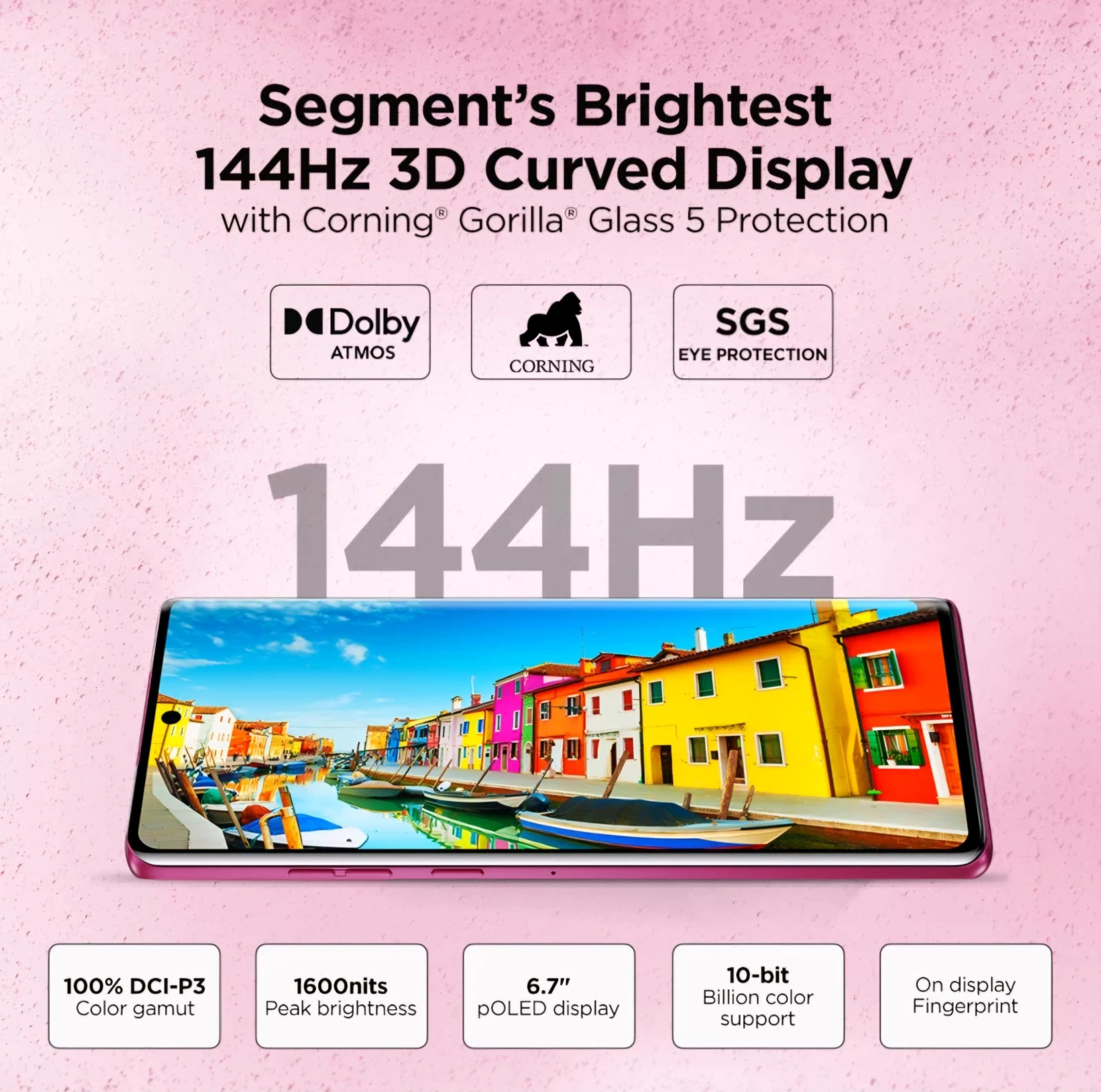 Motorola Edge 50 Fusion 5G Hot Pink 8GB RAM 128GB Storage