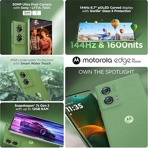 Motorola Edge 50 Fusion tG Forest Green 8GB RAM 128GB Storage