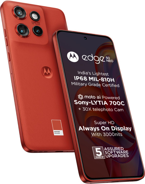 Image of Motorola Edge 50 Neo 5G (Pantone Poinciana, 8GB RAM, 256GB Storage)