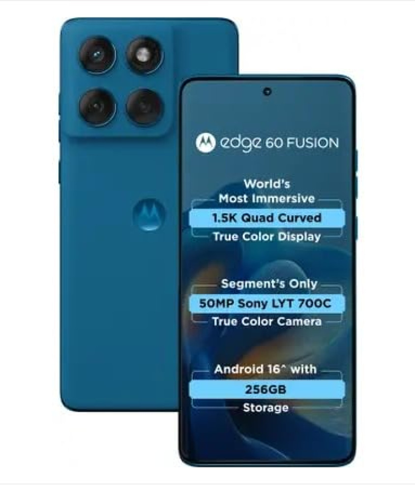 Image of Motorola Edge 60 Fusion (Mykonos Blue, 12, GB, 256)