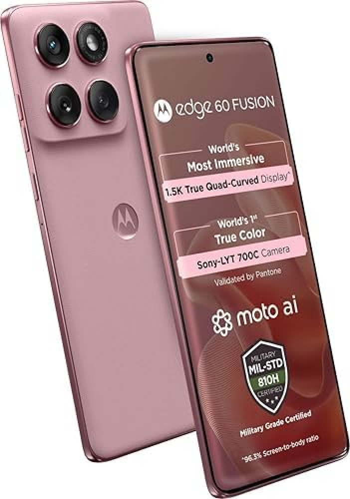Image of Motorola Edge 60 Fusion (Pantone Zephyr, 12GB RAM, 256GB Storage)