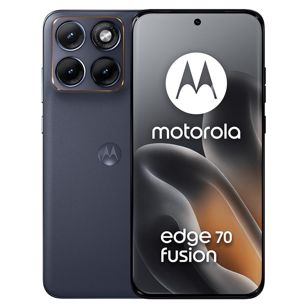 Image of Motorola Edge 70 Fusion (Pantone Silhouette, 8GB RAM, 256GB Storage) | 6.78" 144Hz 1.5K AMOLED Display | Snapdragon 7s Gen 4 | 50MP Sony LYTIA 710 OIS | 7000mAh Battery | 68W TurboPower |