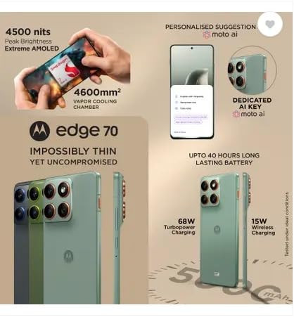 Motorola Edge 70 Lily Pad 8GB RAM 256GB Storage