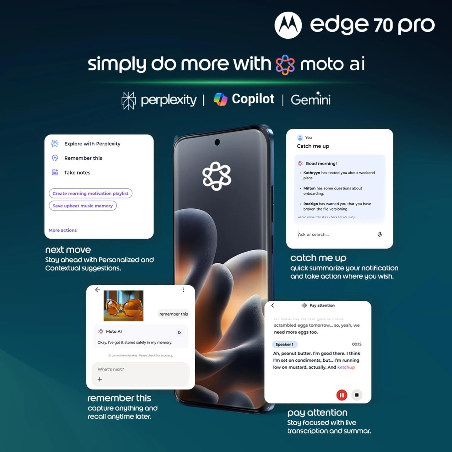 Motorola Edge 70 Pro 5G Pantone Titan Blue 12GB RAM 256GB Storage  Dimensity 8500 Extreme  50MP Dual Camera  6500mAh Battery  68 144Hz AMOLED Display