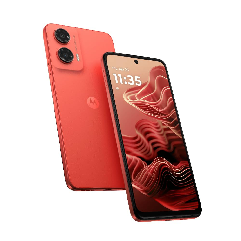Motorola G35 5G Guava Red 4GB RAM 128GB Storage Sleek Design 50MP AI Camera 5000mAh Battery