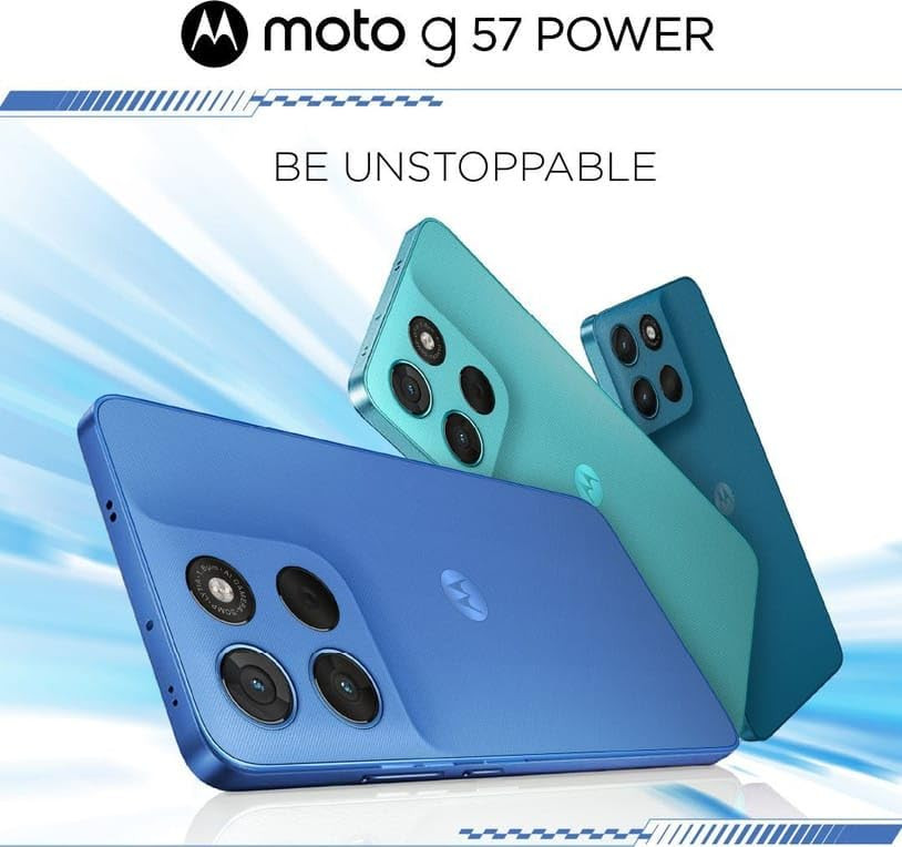 Motorola G57 Power 5G Pantone Fluidity 8GB RAM 128GB Storage  Snapdragon 6s Gen 4  672-inch FHD 120Hz LCD  50MP  8MP Rear Camera  8MP Front Camera  7000mAh Battery  Dual SIM