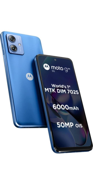 Image of Motorola g64 5G (Pearl Blue, 256 GB) (12 GB RAM)