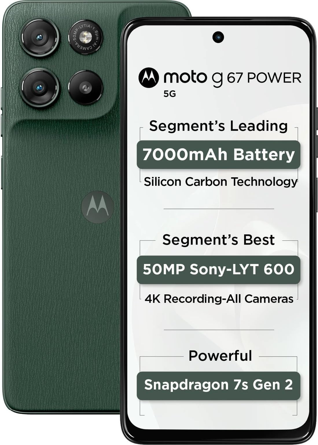 Motorola g67 Power 5G Pantone Cilantro 256 GB 12 GB RAM