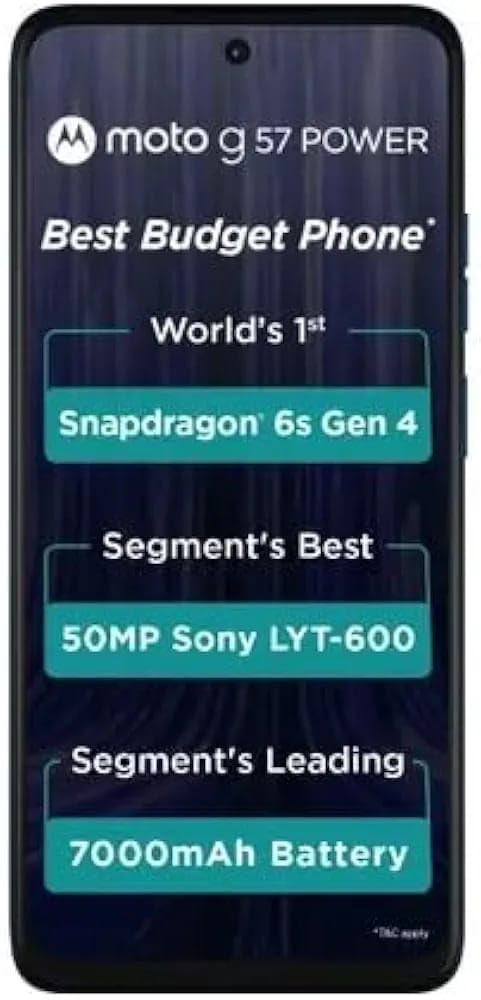 Motorola G67 Power Pantone Blue Curacao 8GB RAM 128GB Storage