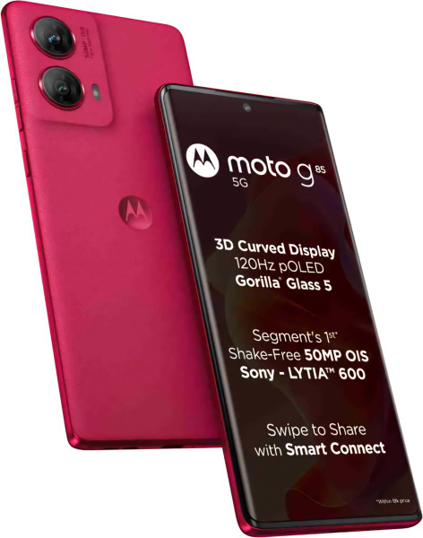 Image of Motorola G85 5G (Viva Magenta, 8GB RAM + 128GB Storage)