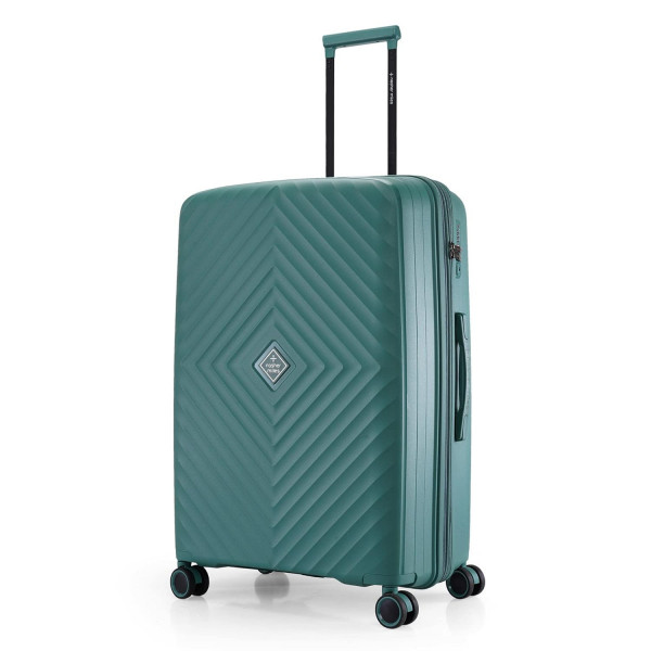Image of Nasher Miles Antwerp Expander Hard Sided Polypropylene Luggage Cabin Dark Green 20 Inch|55CM Trolley Bag