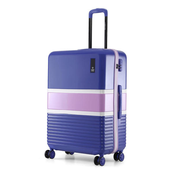 Image of Nasher Miles Mexico Hard-Sided Polycarbonate Check-in Luggage Blue and Pink 28 inch |75cm Trolley Bag