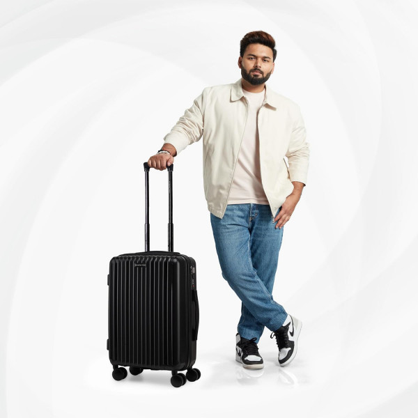 Image of Nasher Miles Pondicherry Hard-Side Polypropylene Cabin Luggage Lime Yellow 20 inch |55cm Trolley Bag