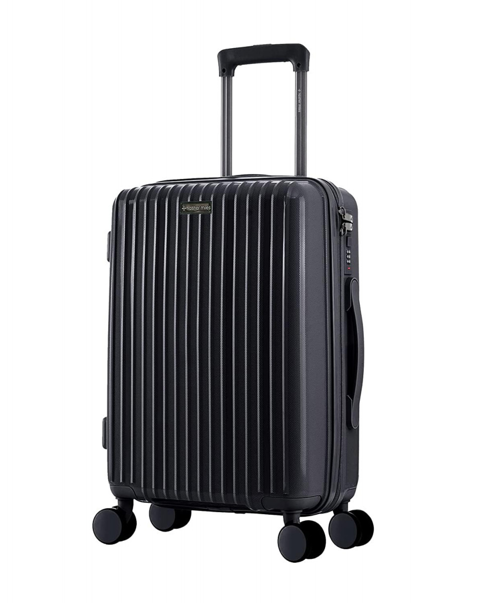 Nasher Miles Pondicherry Hard-Side Polypropylene Cabin Luggage Lime Yellow 20 inch 55cm Trolley Bag