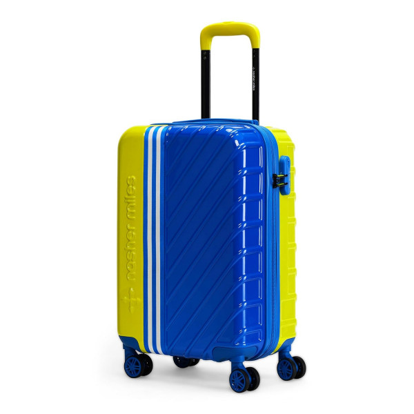 Image of Nasher Miles Vegas Hard-Sided Polycarbonate Cabin Luggage Lime Green&amp;Azure Blue 20 inch |55cm Trolley Bag