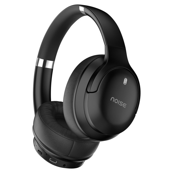 Image of Noise Airwave Max 4 Wireless Over-Ear Headphones with 70H Playtime, ENC, 40mm Driver, Low Latency(up to 40ms), Dual Pairing, BT v5.4 (Carbon Black)