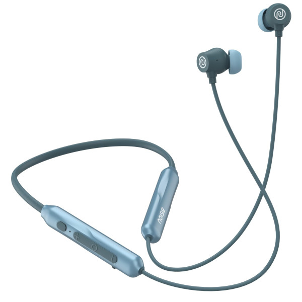 Image of Noise Airwave Pro Bluetooth in Ear Neckband with Upto 32 dB ANC, 60H of Playtime, Dual Device Pairing, 3 Mic ENC for Calling, Low Latency(Upto 40ms), 13mm Driver (Metallic Blue)