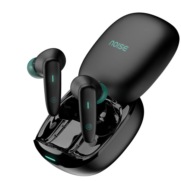 Image of Noise Buds VS402 in Ear Truly Wireless Earbuds with 50H of Playtime, Low Latency, Quad Mic with ENC, Instacharge(10 Min=120 Min),10Mm Driver, BT V5.3, Breathing LED Lights (Neon Black)