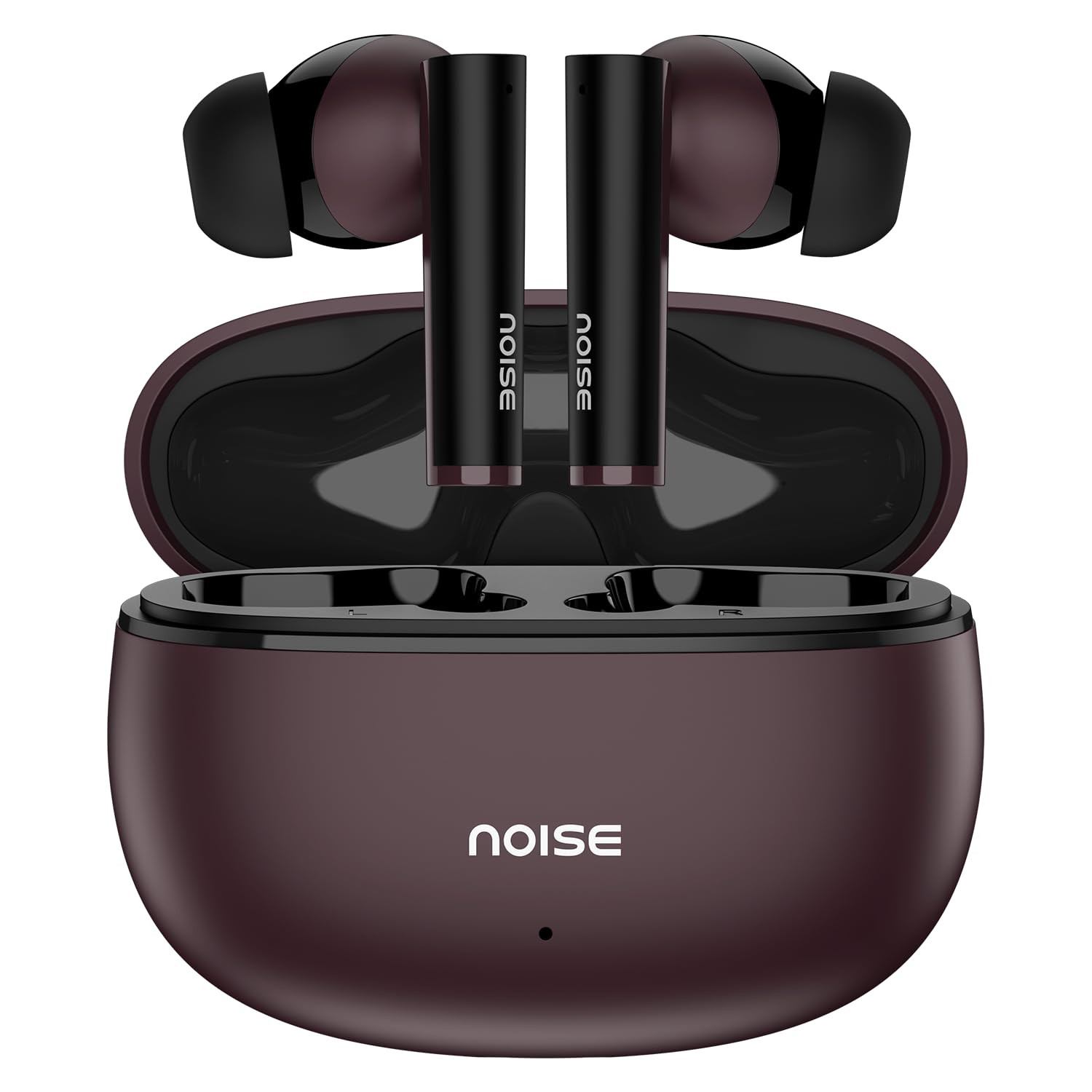 Noise Newly Launched Buds VS501 in-Ear Truly Wireless Earbuds with 50H of Playtime Quad mic ENC 10mm Driver Dual Device Pairing Dual Color Tones BT v53 Plum Wine