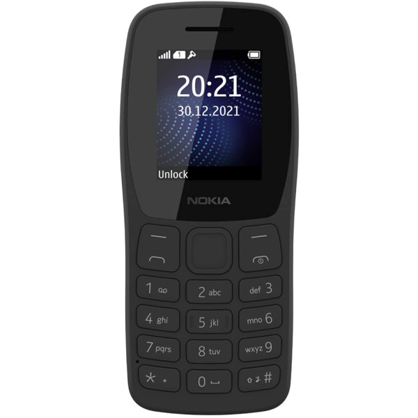 Image of Nokia 105 Classic | Single Sim Keypad Phone with Built-in UPI Payments, Long-Lasting Battery, Wireless FM Radio, Charger in-Box | Charcoal