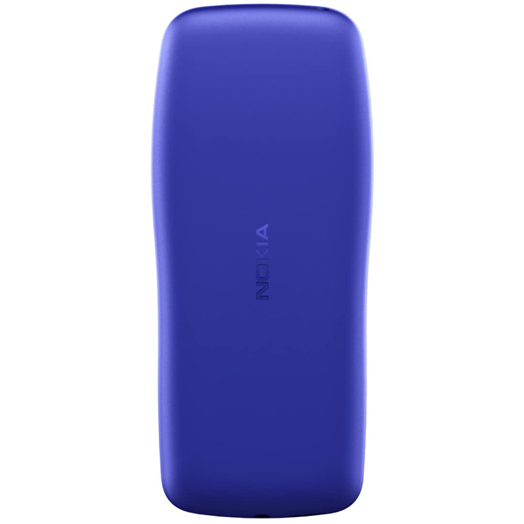 Nokia 105 Classic Single SIM Keypad Phone with Built-in UPI Payments Long-Lasting Battery Wireless FM Radio Without Charger Blue