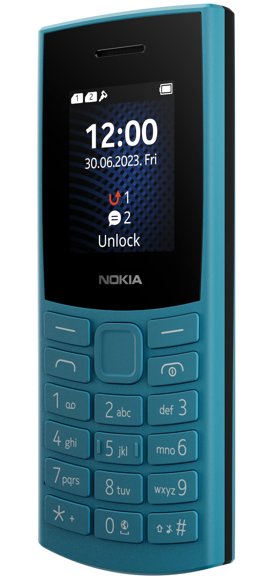 Nokia 106 4G Keypad Phone with 4G Built-in UPI Payments App Long-Lasting Battery Wireless FM Radio MP3 Player and MicroSD Card Slot 1 Year Replacement Guarantee Blue