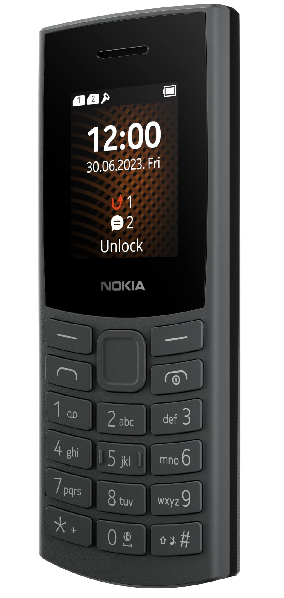 Nokia 106 4G Keypad Phone with 4G Built-in UPI Payments App Long-Lasting Battery Wireless FM Radio MP3 Player and MicroSD Card Slot Charcoal