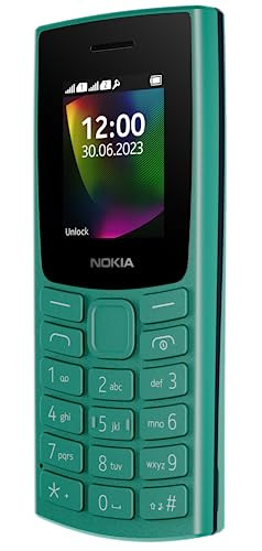 Nokia 106 Dual Sim Keypad Phone with Built-in UPI Payments App Long-Lasting Battery Wireless FM Radio MP3 Player and MicroSD Card Slot Green