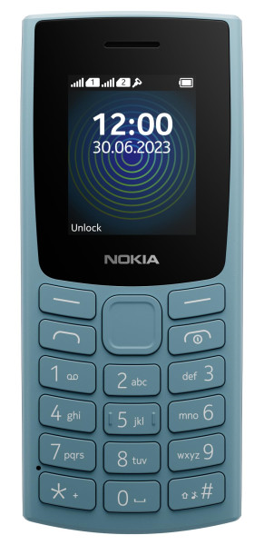 Image of Nokia 110 with Built-in UPI App and Scan &amp; Pay Feature, MP3 Player, Rear Camera, Long-Lasting Battery, and Voice Recorder | Blue