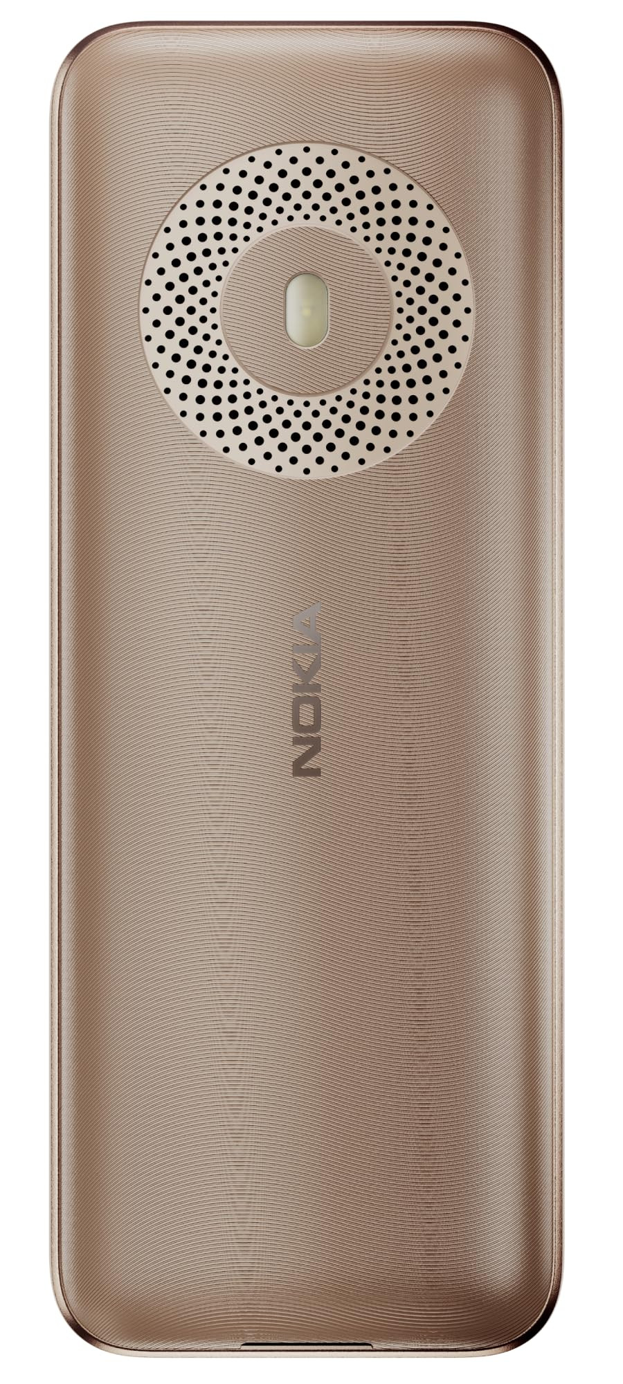 Nokia 130 Music Built-in Powerful Loud Speaker with Music Player and Wireless FM Radio Dedicated Music Buttons Big 24 Display 1 Month Standby Battery Life Gold