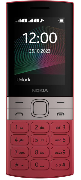 Image of Nokia 150 Dual SIM Premium Keypad Phone | Rear Camera, Long Lasting Battery Life, Wireless FM Radio &amp; MP3 Player and All-New Modern Premium Design | Red