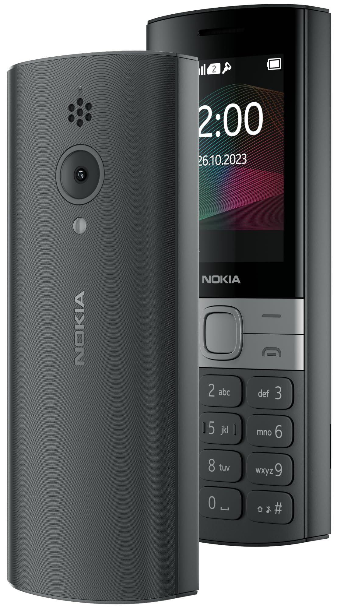 Nokia 150 Dual SIM Premium Keypad Phone Rear Camera Long Lasting Battery Life Wireless FM Radio MP3 Player and All-New Modern Premium Design Black