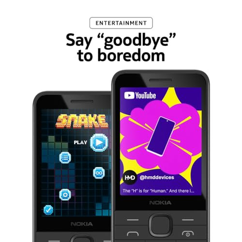 Nokia 220 4G All-New 4G Keypad Phone with Dual SIM Built-in UPI App Wireless FM Radio MP3 Player Bluetooth USB Type C Black