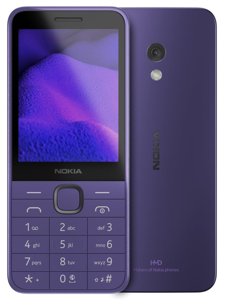 Nokia 235 4G All-New 4G Keypad Phone with Dual SIM Scan Pay UPI Rear Camera Wireless FM Radio MP3 Player Bluetooth USB Type C Purple