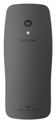 Nokia 3210 4G All-New Classic Keypad Phone with Dual SIM YouTube Scan Pay UPI Rear Camera Wireless FM Radio MP3 Player Bluetooth USB Type C Grunge Black