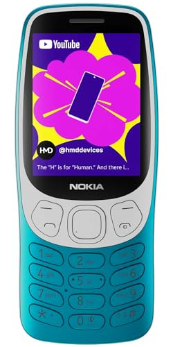Nokia 3210 4G All-New Classic Keypad Phone with Dual SIM YouTube Scan Pay UPI Rear Camera Wireless FM Radio MP3 Player Bluetooth USB Type C Scuba Blue