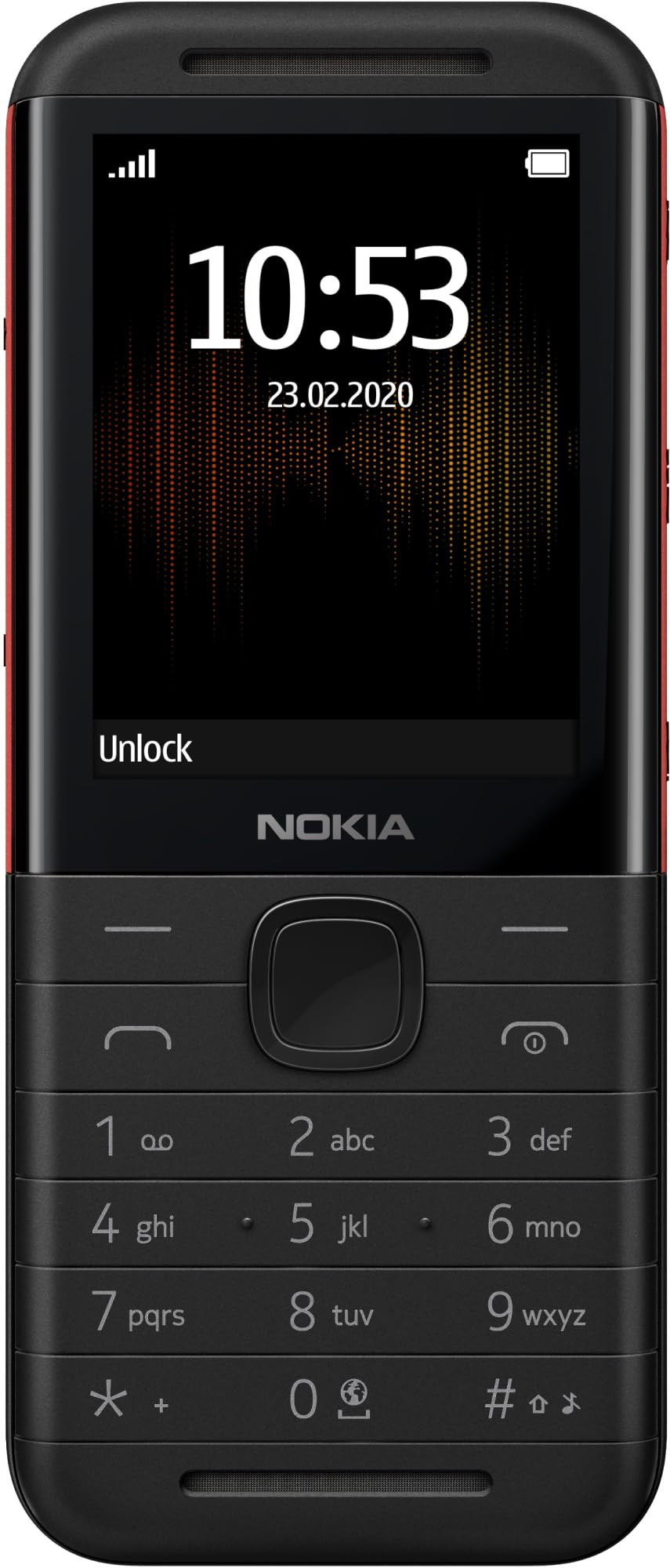 Nokia 5310 Dual SIM Keypad Phone with MP3 Player Wireless FM Radio and Rear Camera with Flash  BlackRed