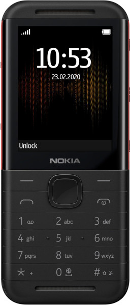Image of Nokia 5310 Dual SIM Keypad Phone with MP3 Player, Wireless FM Radio and Rear Camera with Flash | Black/Red