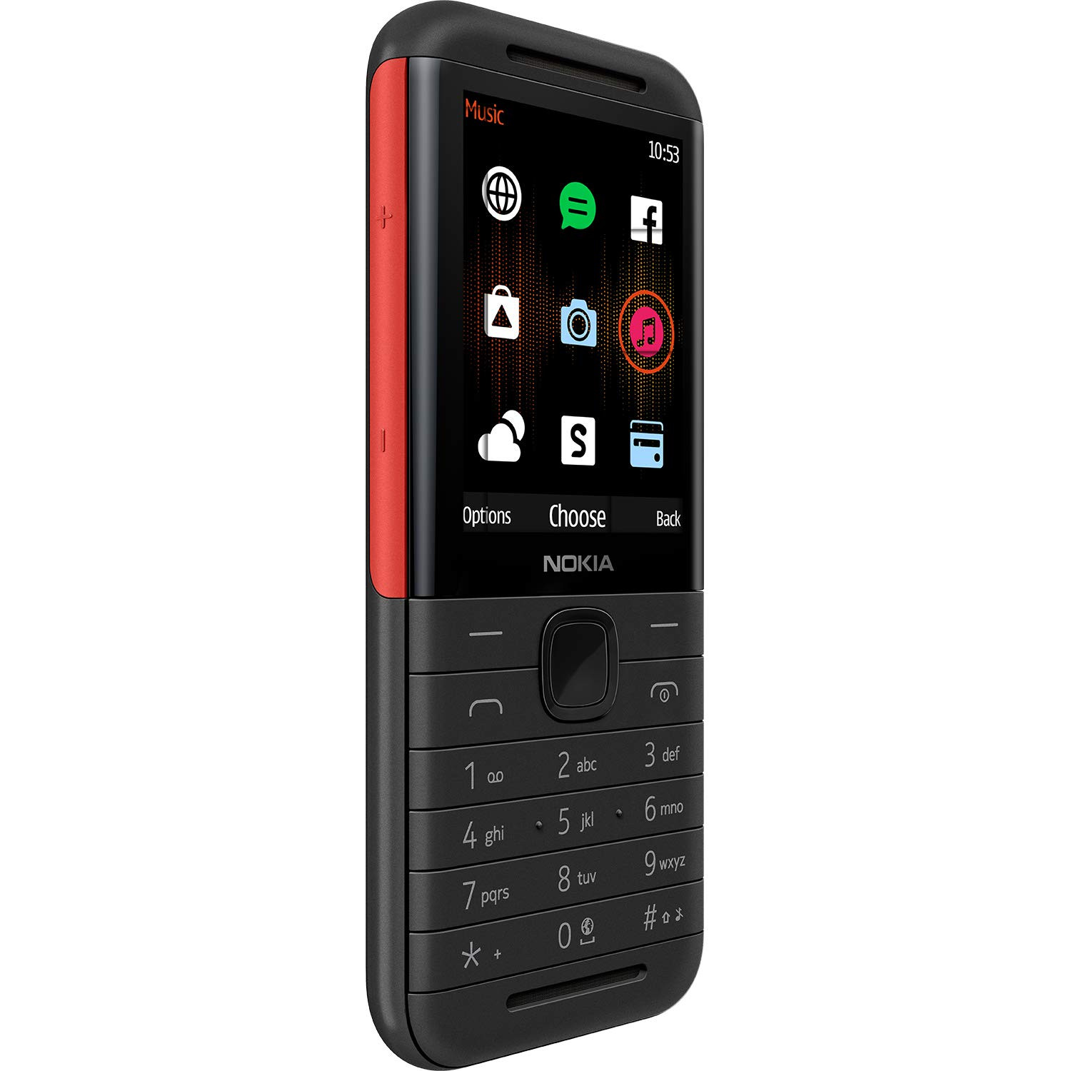 Nokia 5310 Dual SIM Keypad Phone with MP3 Player Wireless FM Radio and Rear Camera with Flash  BlackRed