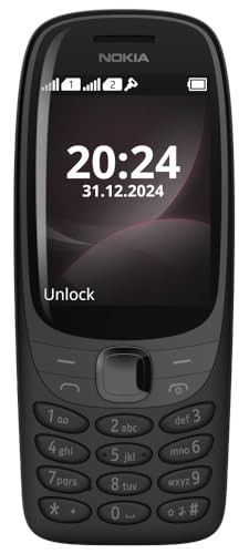 Nokia 6310 Dual SIM Keypad Phone with a 28 Screen Wireless FM Radio and Rear Camera with Flash  1 Year Replacement Guarantee  Black