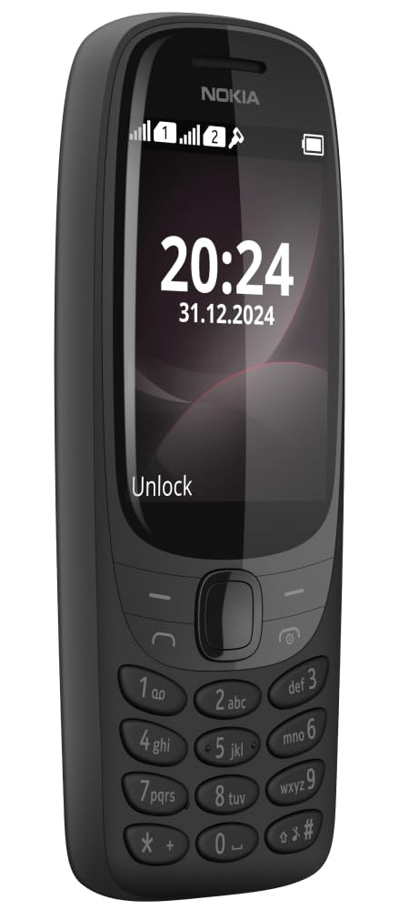Nokia 6310 Dual SIM Keypad Phone with a 28 Screen Wireless FM Radio and Rear Camera with Flash  1 Year Replacement Guarantee  Black