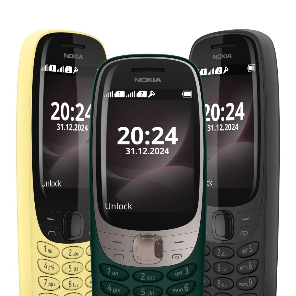 Nokia 6310 Dual SIM Keypad Phone with a 28 Screen Wireless FM Radio and Rear Camera with Flash 1 Year Replacement Guarantee Green