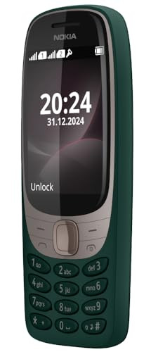 Nokia 6310 Dual SIM Keypad Phone with a 28 Screen Wireless FM Radio and Rear Camera with Flash 1 Year Replacement Guarantee Green