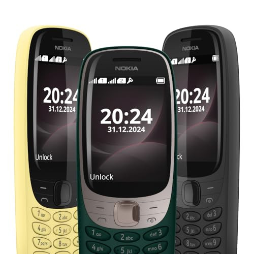 Nokia 6310 Dual SIM Keypad Phone with a 28 Screen Wireless FM Radio and Rear Camera with Flash 1 Year Replacement Guarantee Green