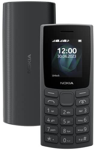 Nokia All-New 105 Dual Sim Keypad Phone with Built-in UPI Payments Long-Lasting Battery Wireless FM Radio Charcoal