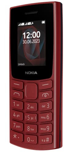 Nokia All-New 105 Dual Sim Keypad Phone with Built-in UPI Payments Long-Lasting Battery Wireless FM Radio RED