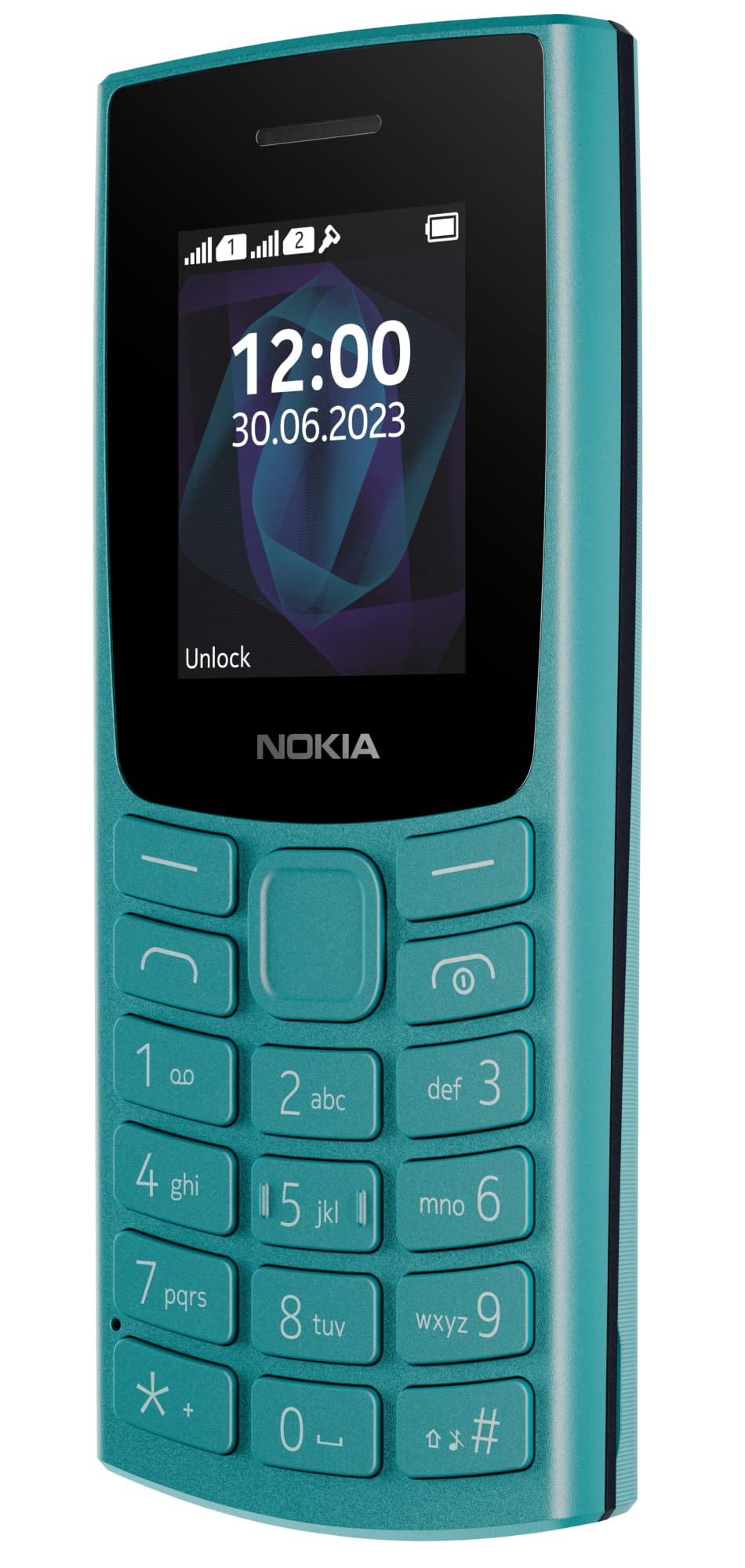 Nokia All-New 105 Single Sim Keypad Phone with Built-in UPI Payments Long-Lasting Battery Wireless FM Radio Cyan
